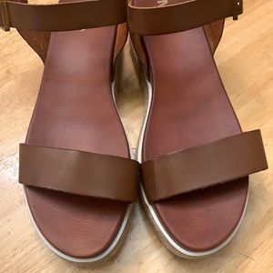 Mia Leather Platform Espadrilles